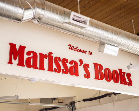 Marissa's Books storefront sign